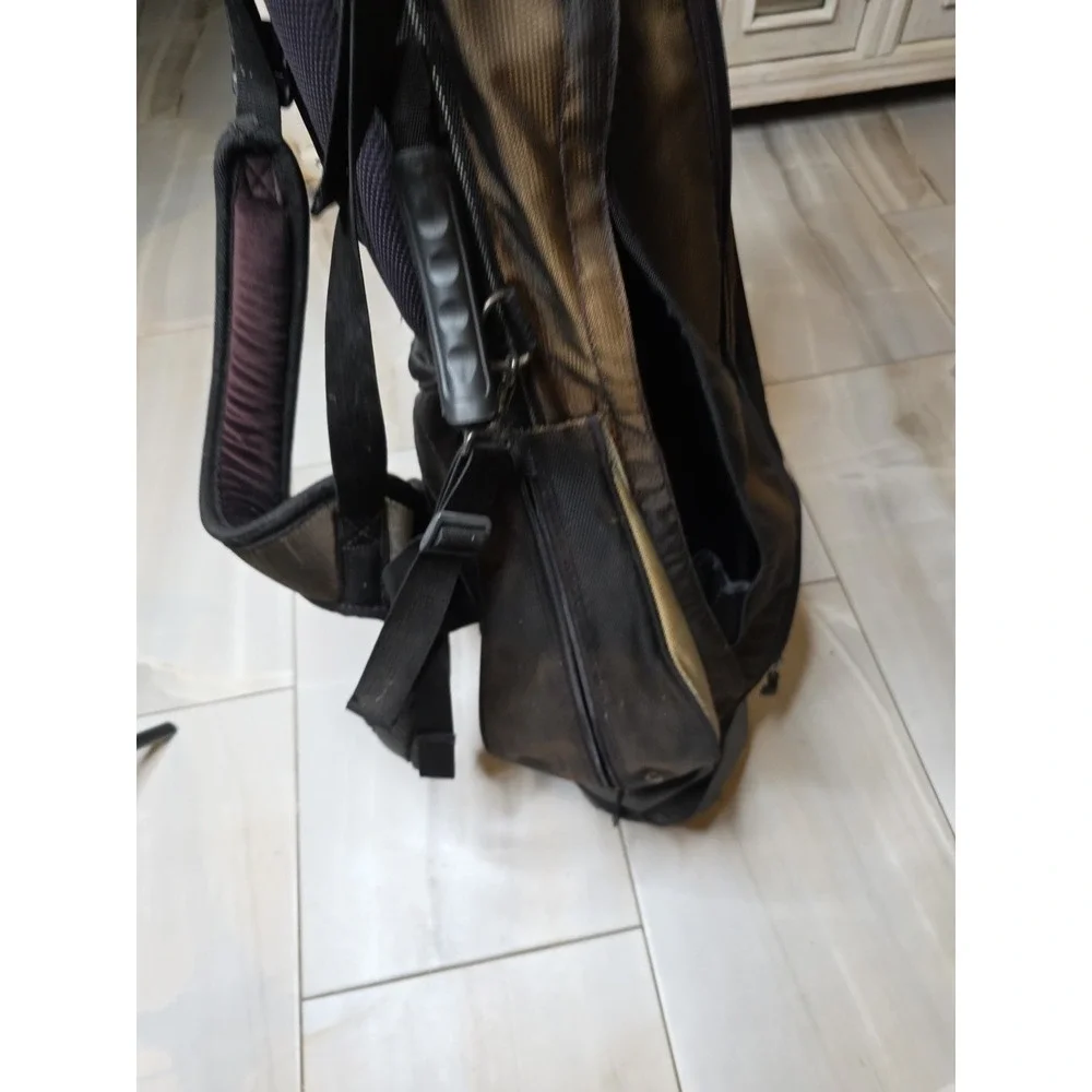 Knight Golf Bag 6-Way Divider Cart Carry Black Padded Shoulder Strap ⛳ Rain Hood